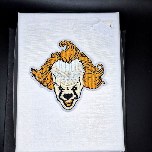 Pennywise It creepy clown iron on patch diy wearable Horror art - Picture 1 of 3